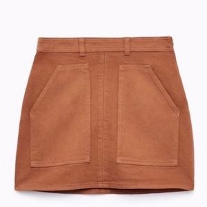 Aritzia Camel Mini Skirt